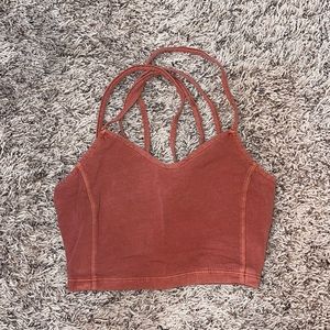 Rust Orange Crop Top